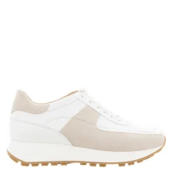 Polo White And Beige Leather Trainers