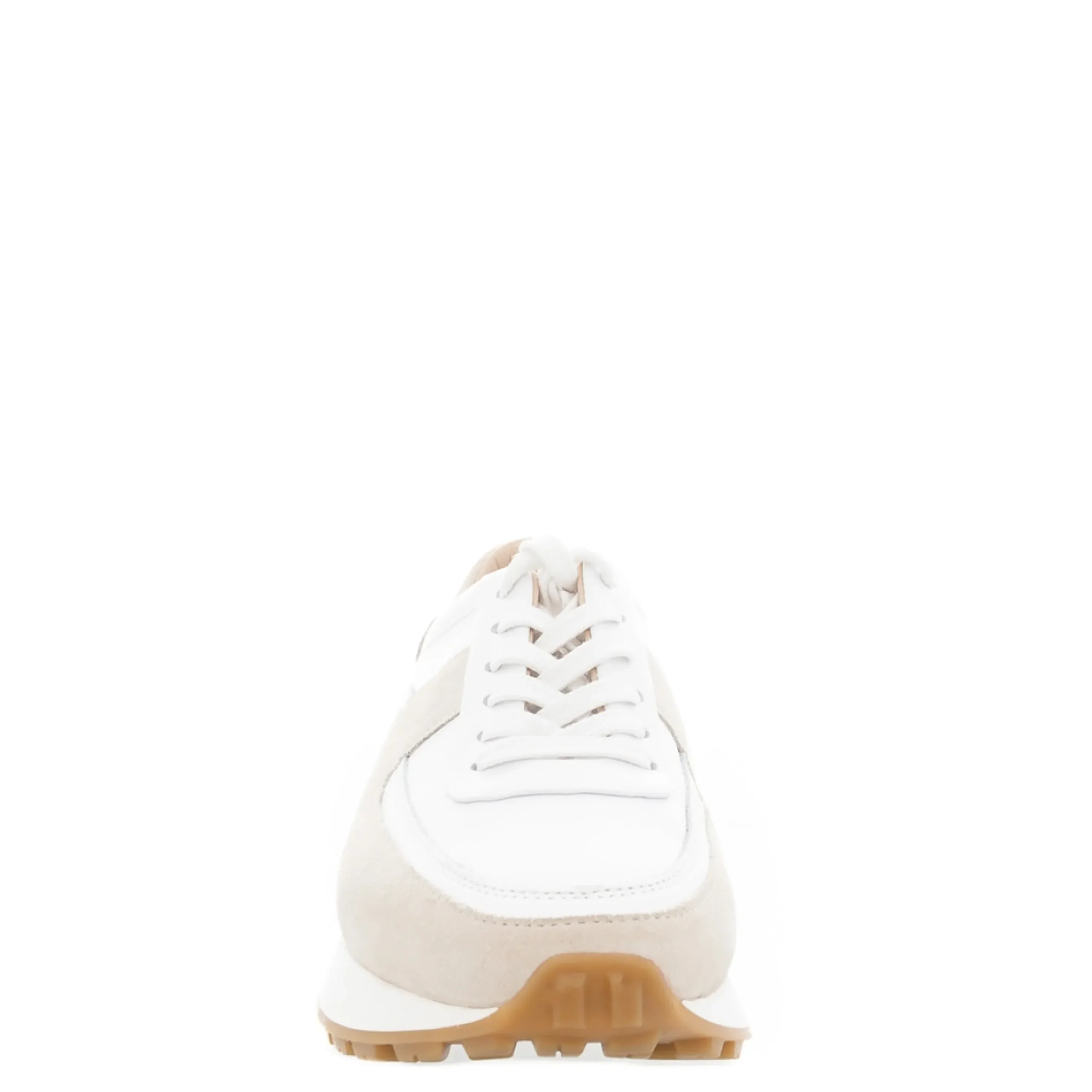 Polo White And Beige Leather Trainers