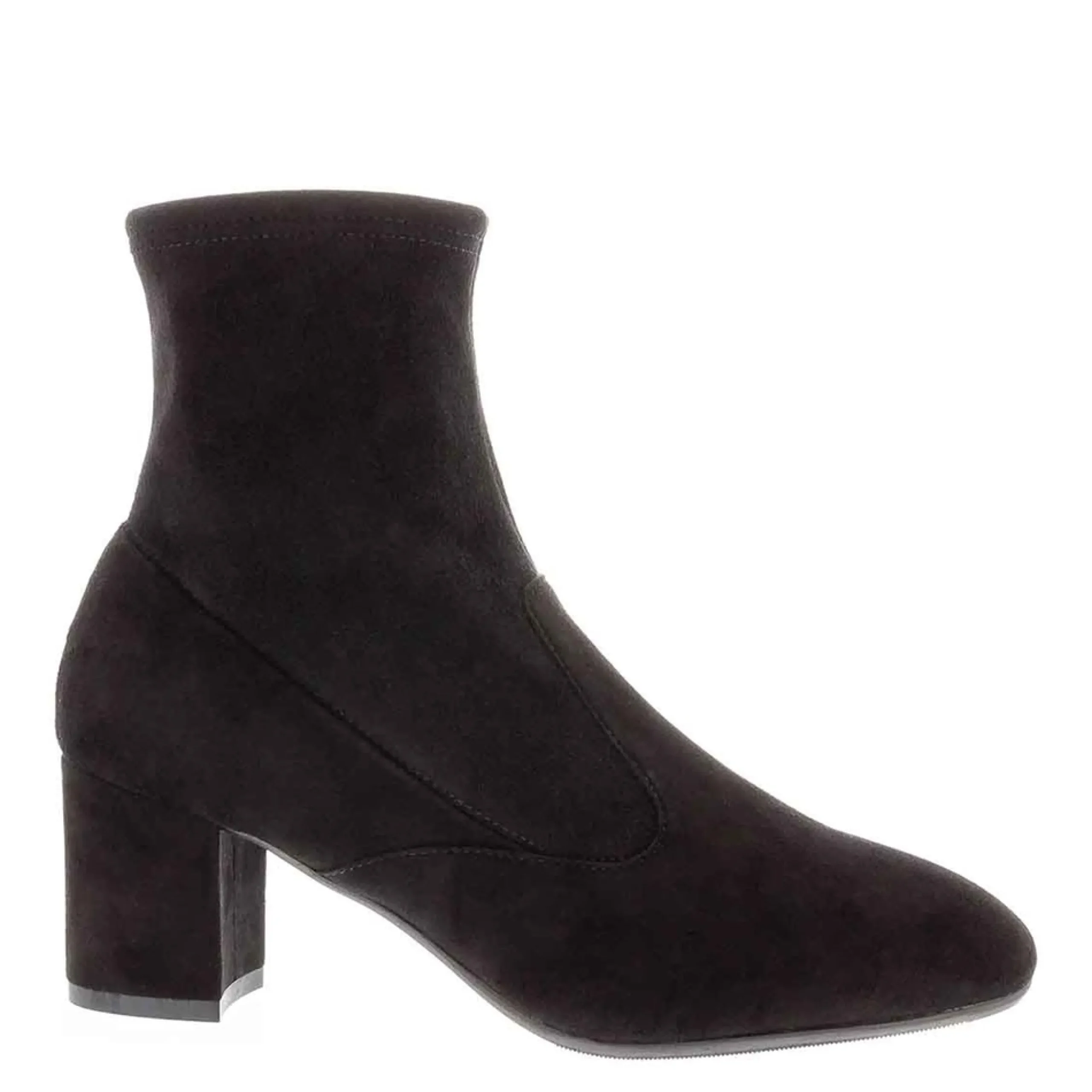 Rose Black Suede Ankle Boots