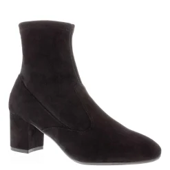 Rose Black Suede Ankle Boots