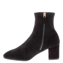 Rose Black Suede Ankle Boots