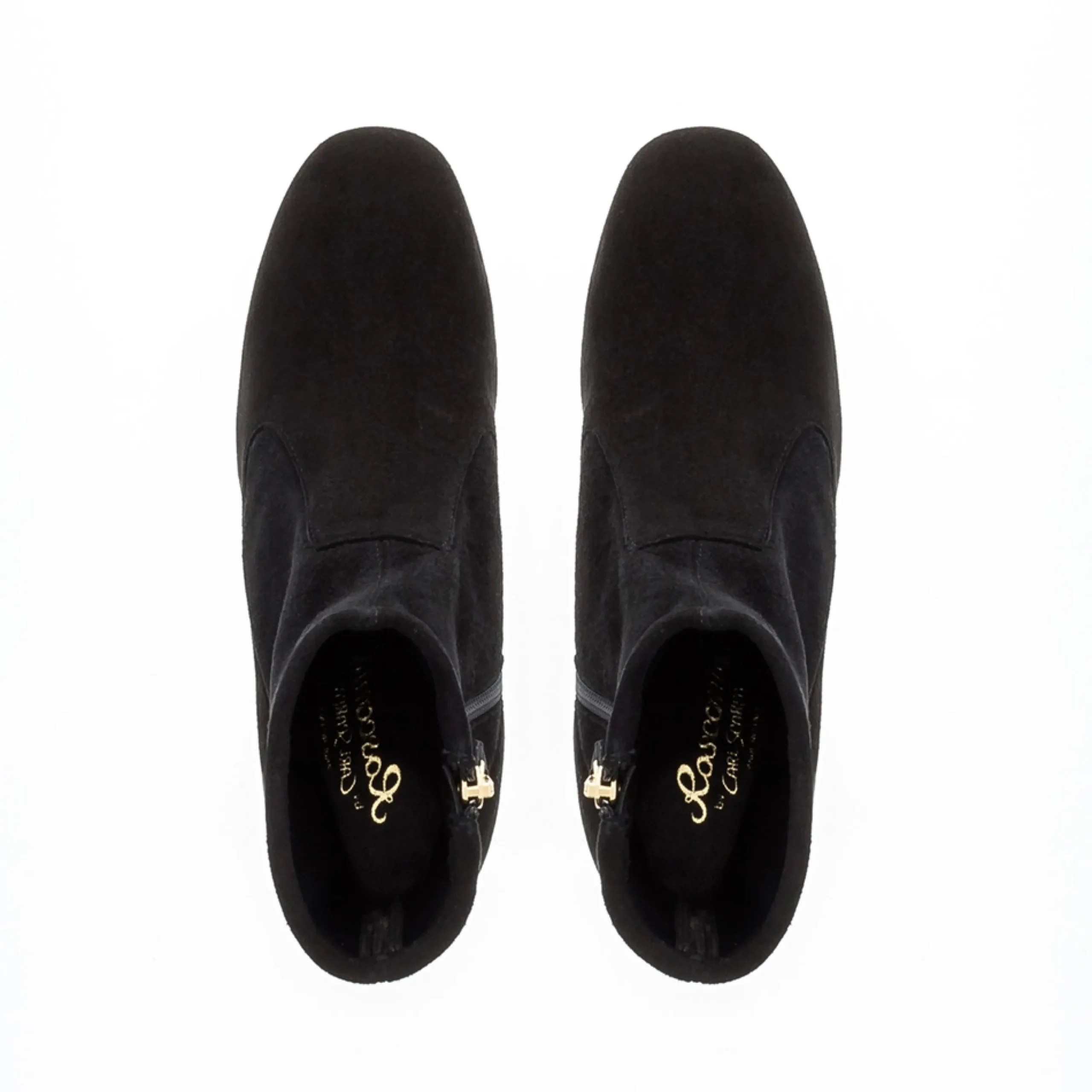 Rose Black Suede Ankle Boots