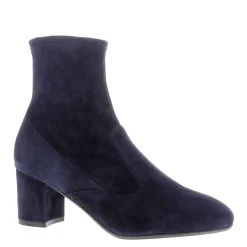 Rose Navy Suede Ankle Boots