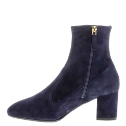 Rose Navy Suede Ankle Boots