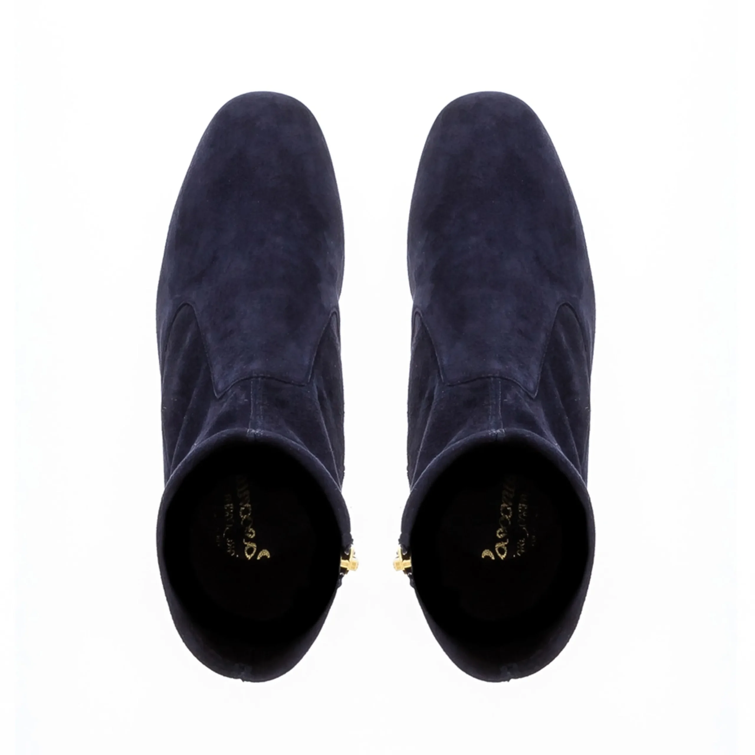 Rose Navy Suede Ankle Boots