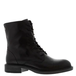 Rosemarie Black Leather Lace Up Ankle Boots