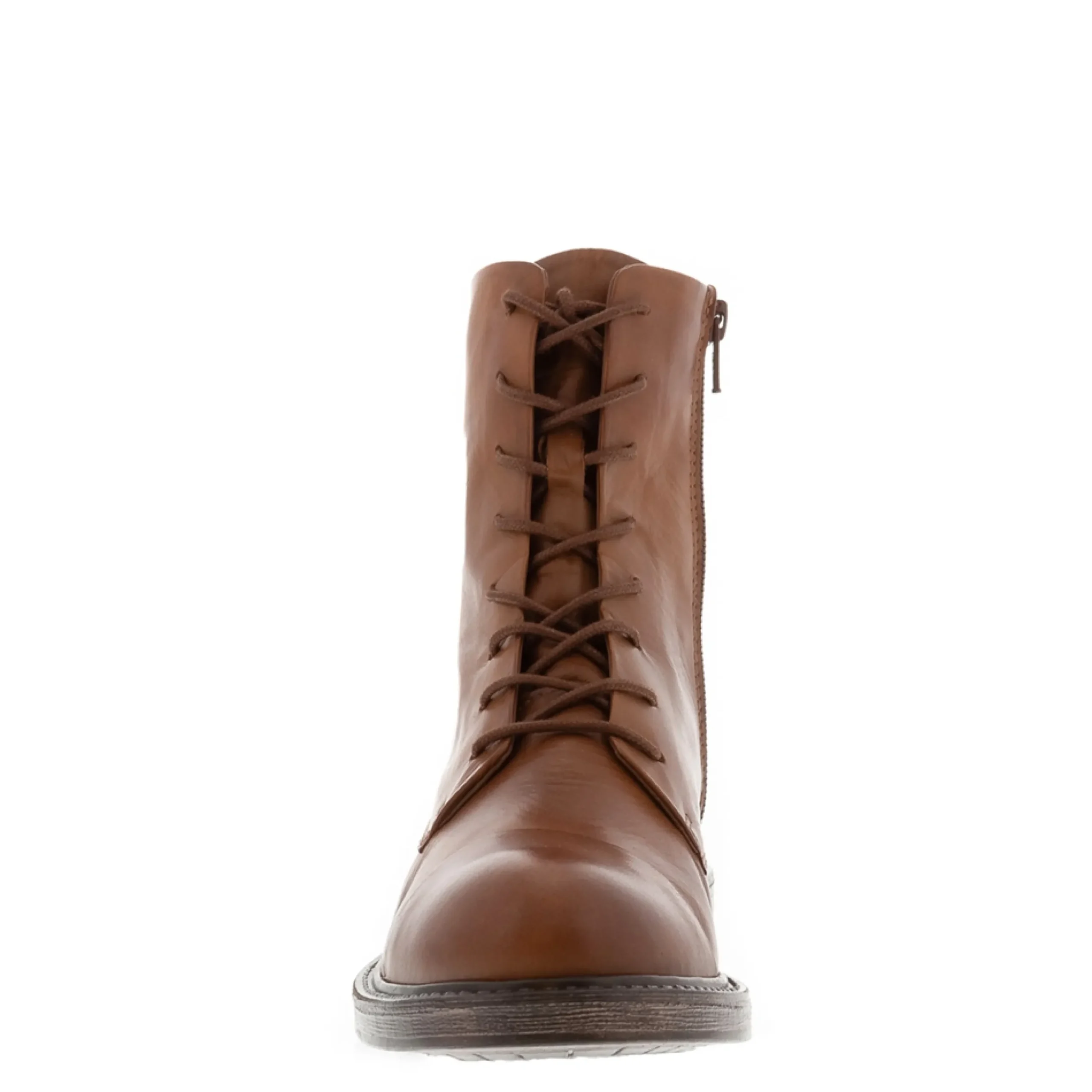 Rosemarie Tan Leather Lace Up Ankle Boots