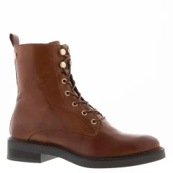 Roux Tan Leather Lace Up Ankle Boots