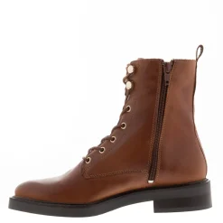 Roux Tan Leather Lace Up Ankle Boots