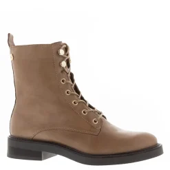 Roux Taupe Leather Lace Up Ankle Boots