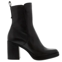 Saxby Black Leather Ankle Boots