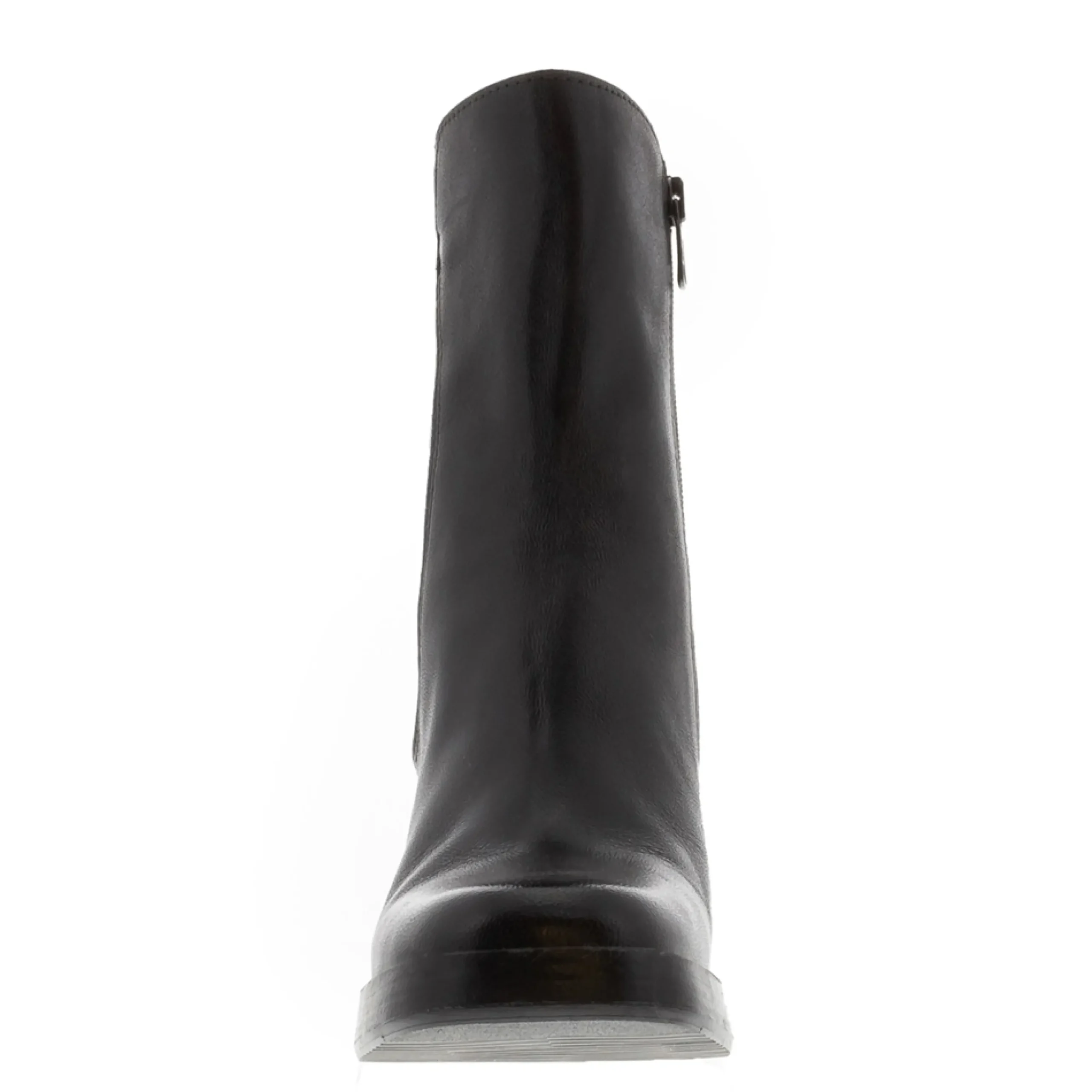 Saxby Black Leather Ankle Boots
