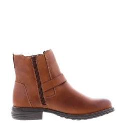 Sumaya Tan Leather Ankle Boots