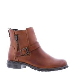 Sumaya Tan Leather Ankle Boots