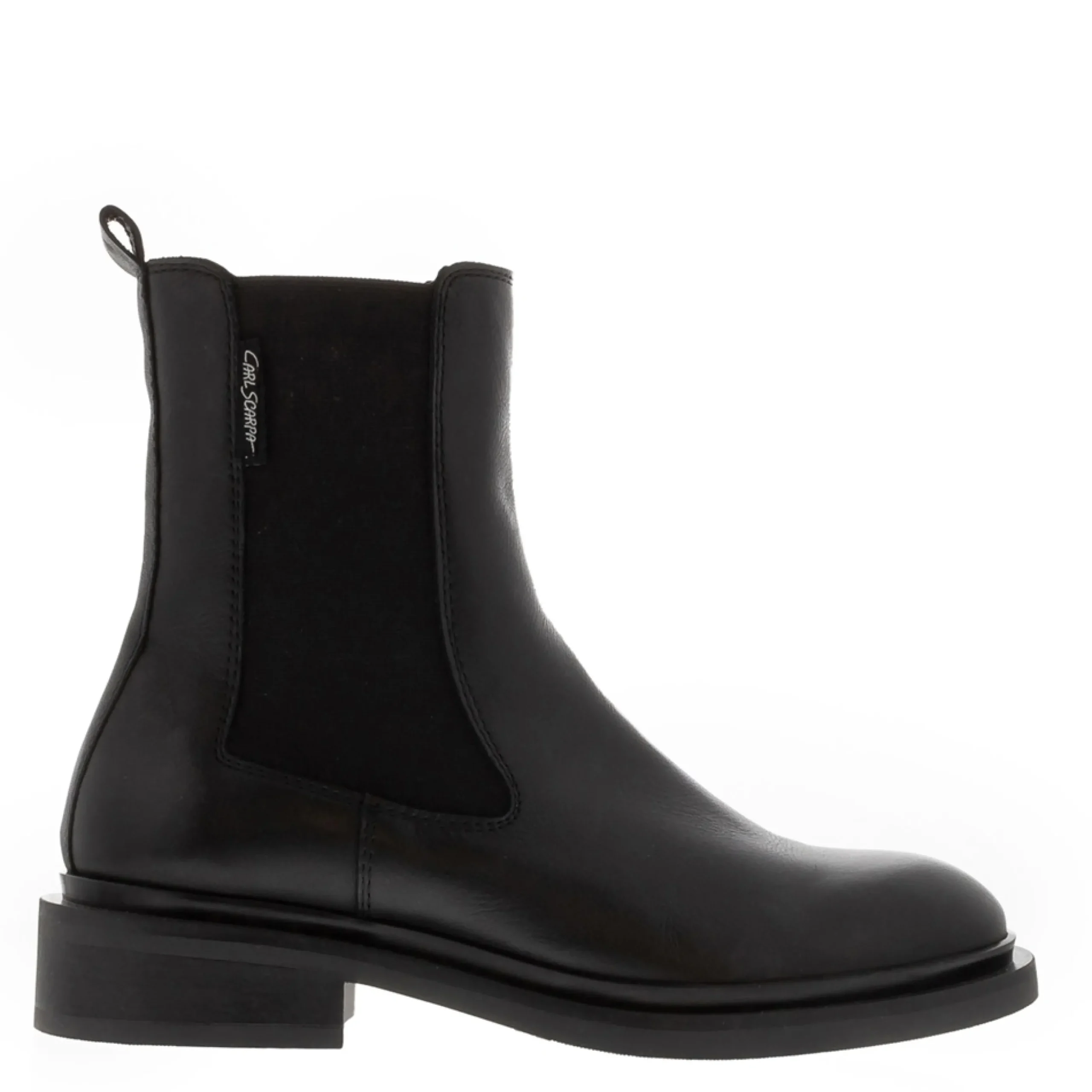 Torino Black Leather Chelsea Boots