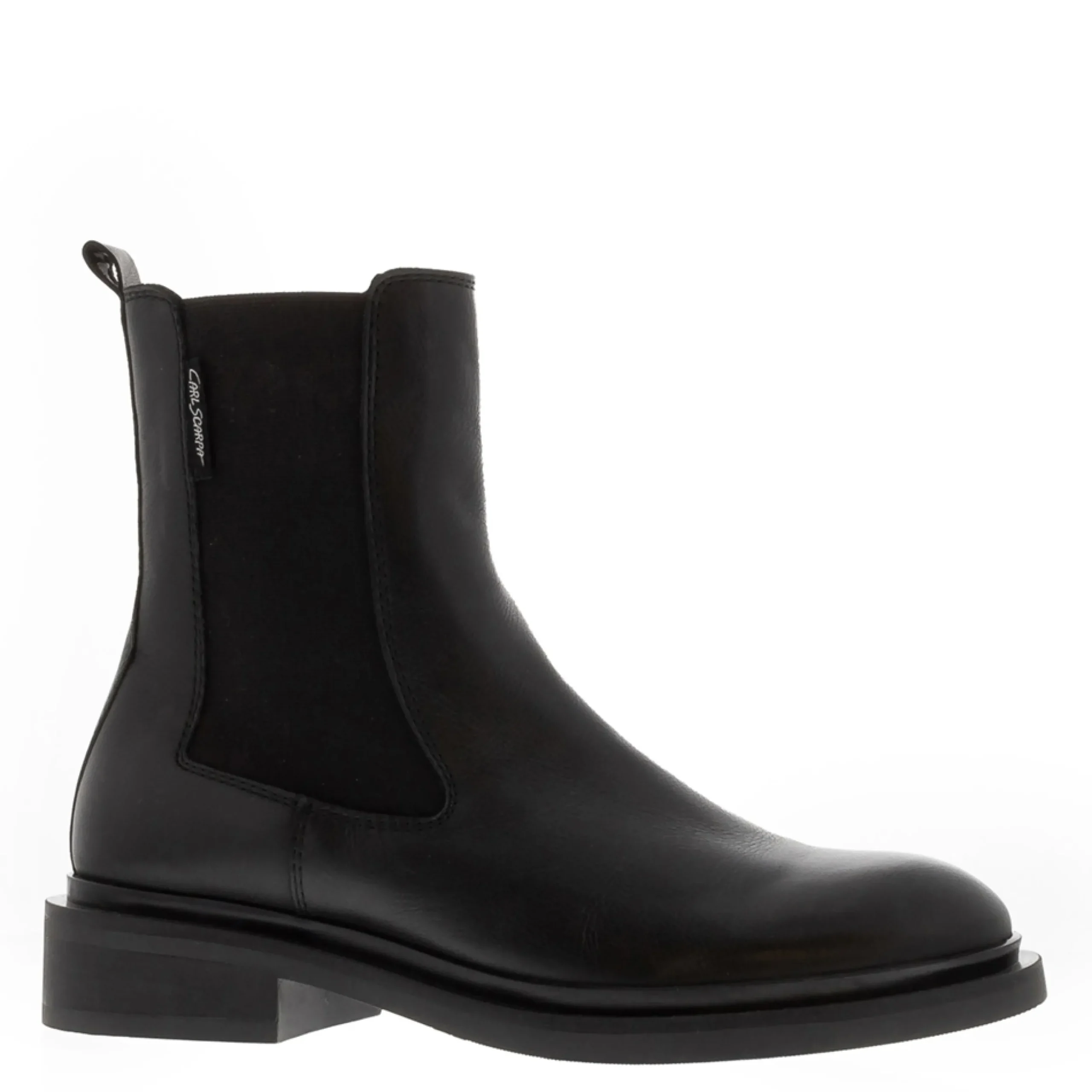 Torino Black Leather Chelsea Boots