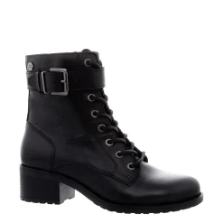 Turner Black Leather Lace Up Ankle Boots