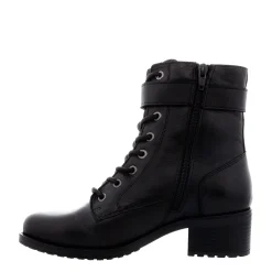 Turner Black Leather Lace Up Ankle Boots