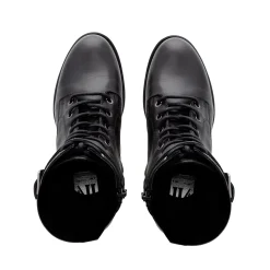 Turner Black Leather Lace Up Ankle Boots