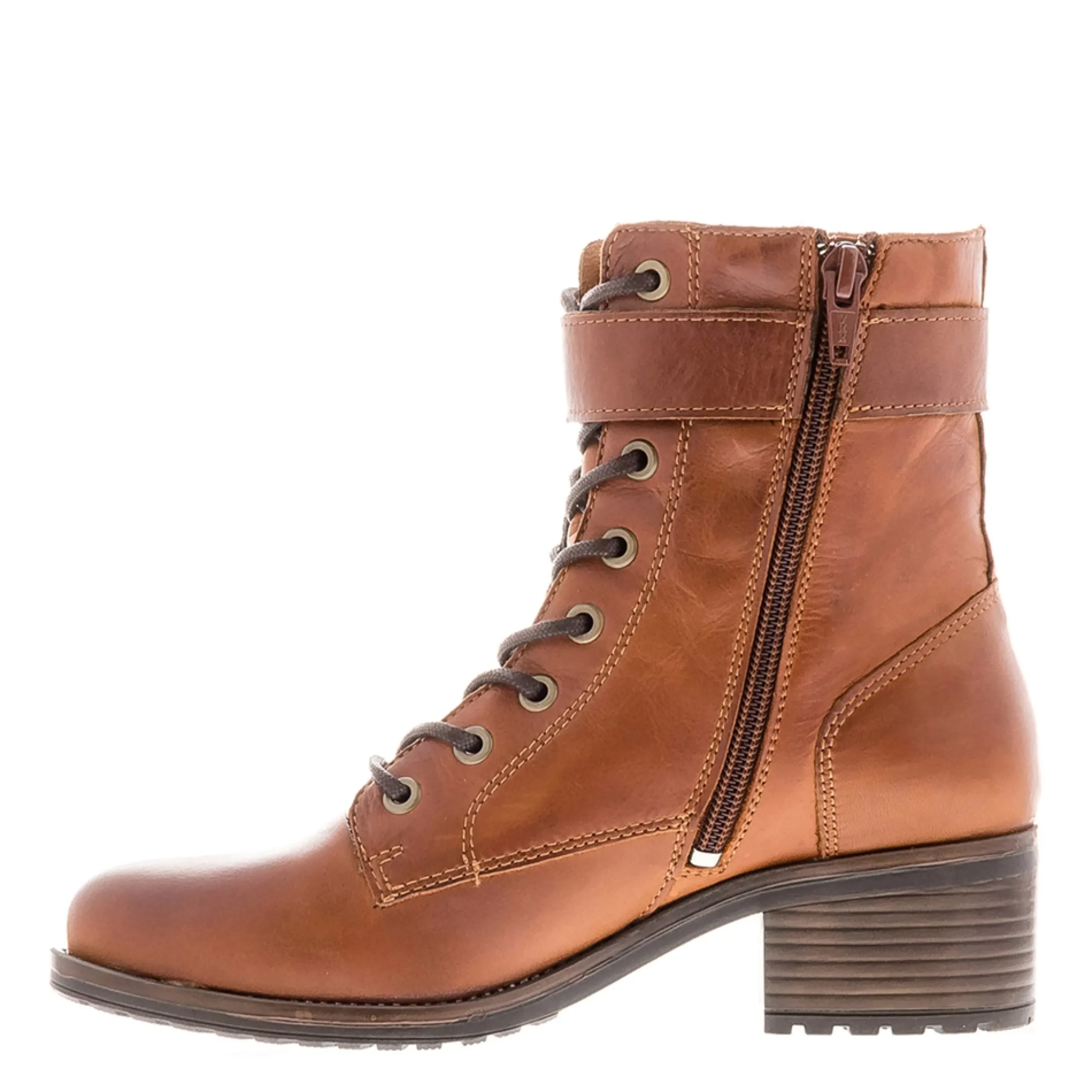 Turner Tan Leather Lace Up Ankle Boots