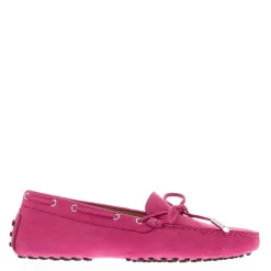 Venerdi Fuchsia Nubuck Suede Loafers