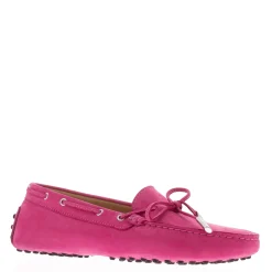 Venerdi Fuchsia Nubuck Suede Loafers