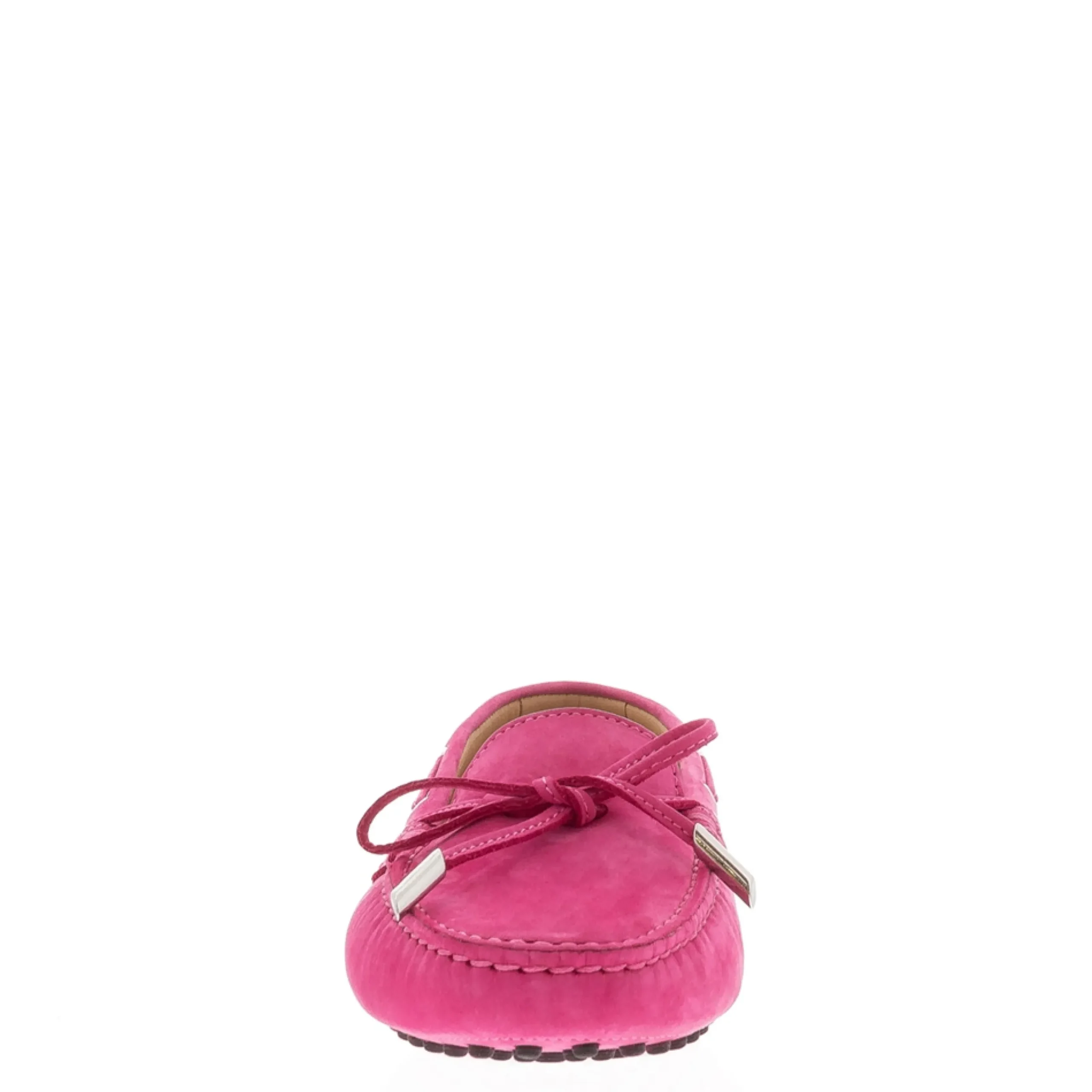 Venerdi Fuchsia Nubuck Suede Loafers