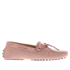 Venerdi Light Pink Nubuck Suede Loafers