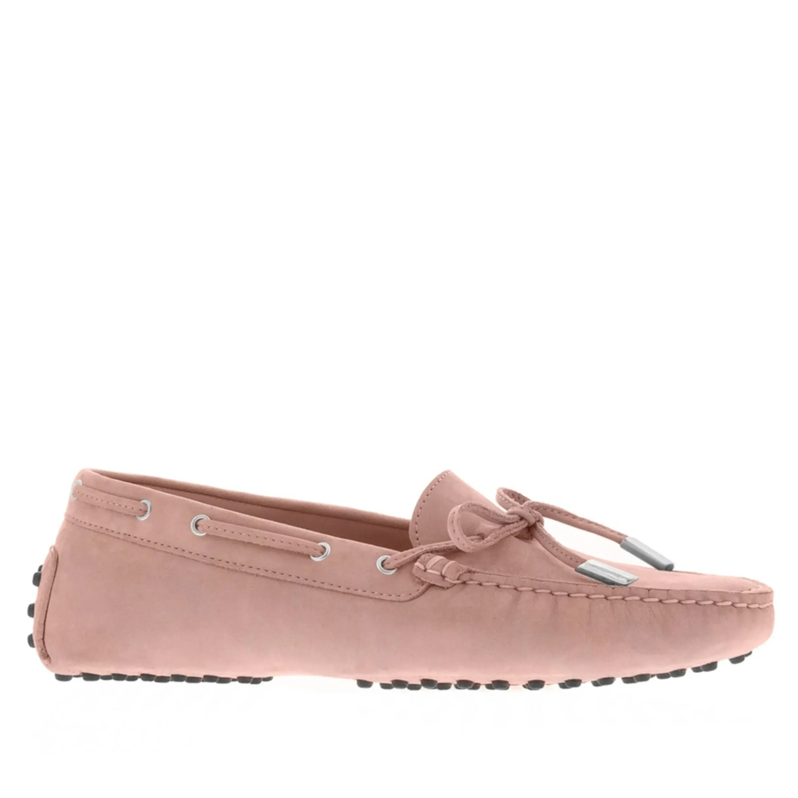 Venerdi Light Pink Nubuck Suede Loafers