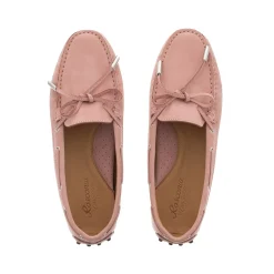 Venerdi Light Pink Nubuck Suede Loafers