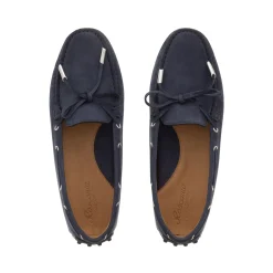 Venerdi Navy Nubuck Suede Loafers