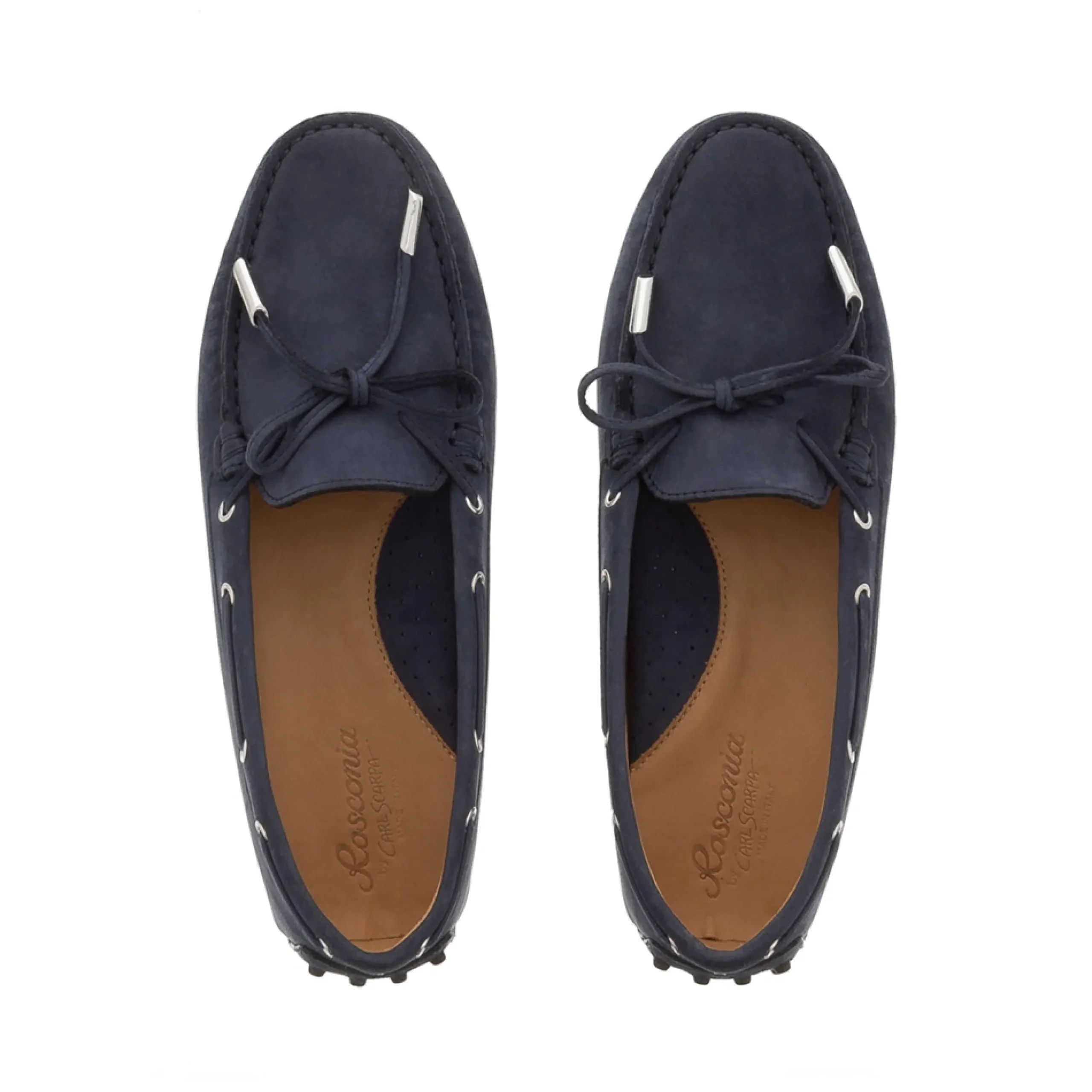Venerdi Navy Nubuck Suede Loafers