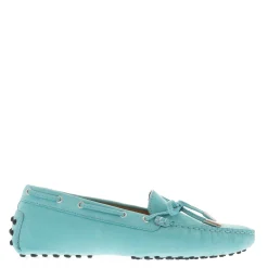 Venerdi Turquoise Nubuck Suede Loafers
