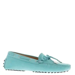 Venerdi Turquoise Nubuck Suede Loafers