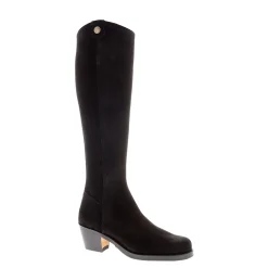 Viola Black Suede Boots