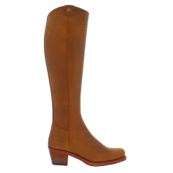 Viola Tan Leather Boots