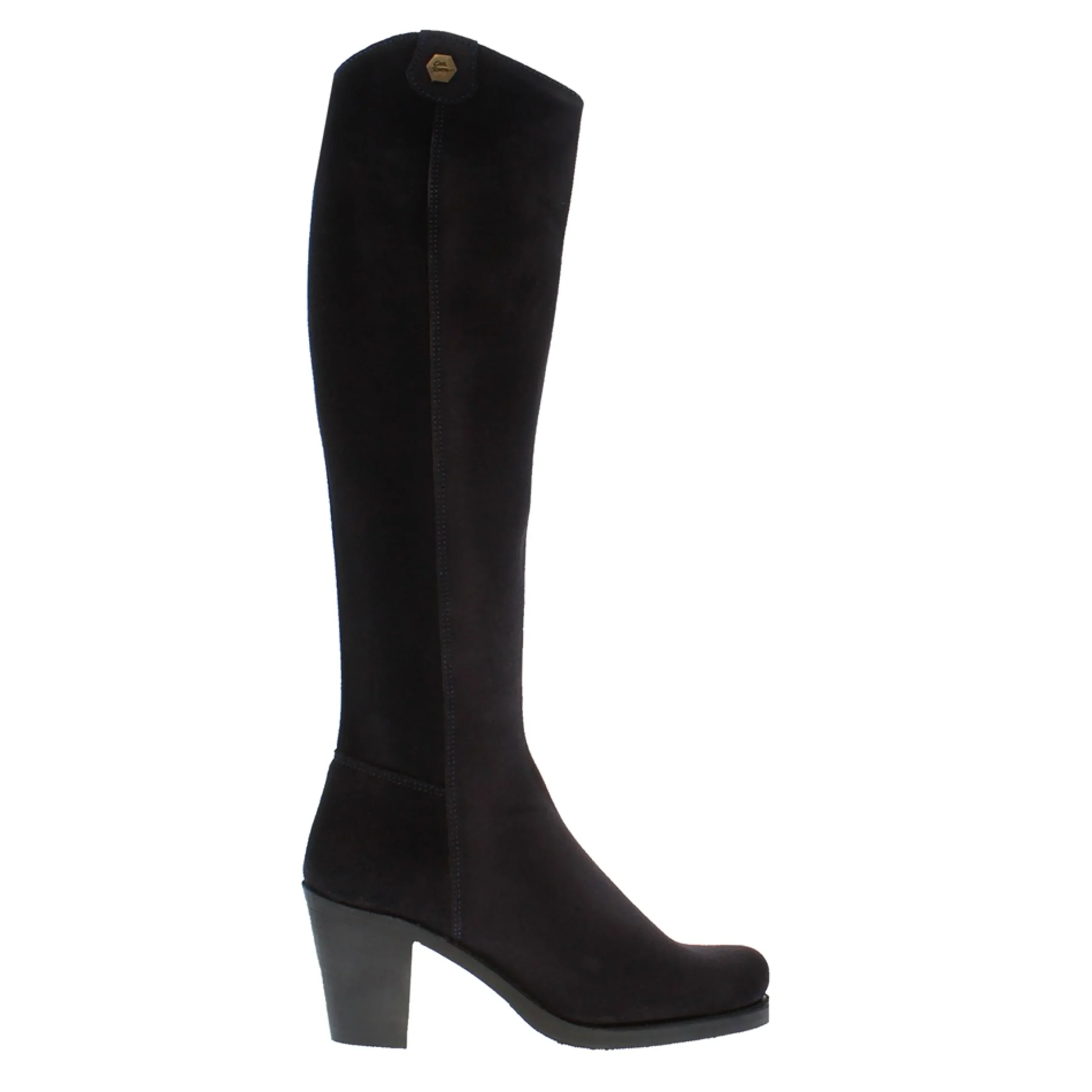 Vivian Navy Suede Boots