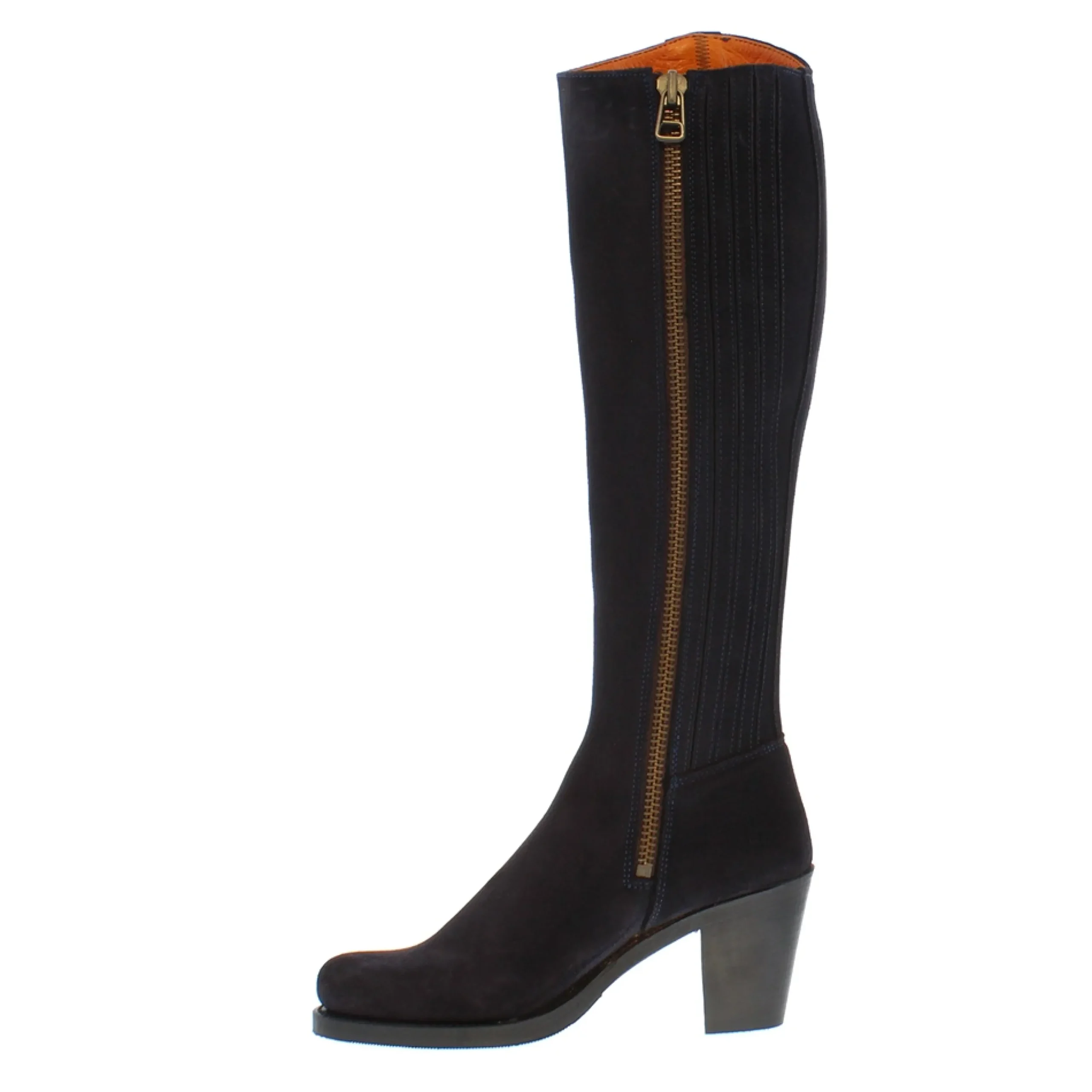 Vivian Navy Suede Boots